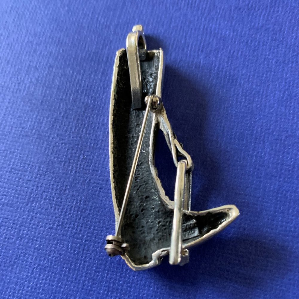 SILVER RIDING BOOT PENDANT/PIN - Picture 3 of 4